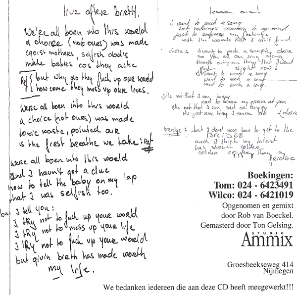 Songteksten page 2